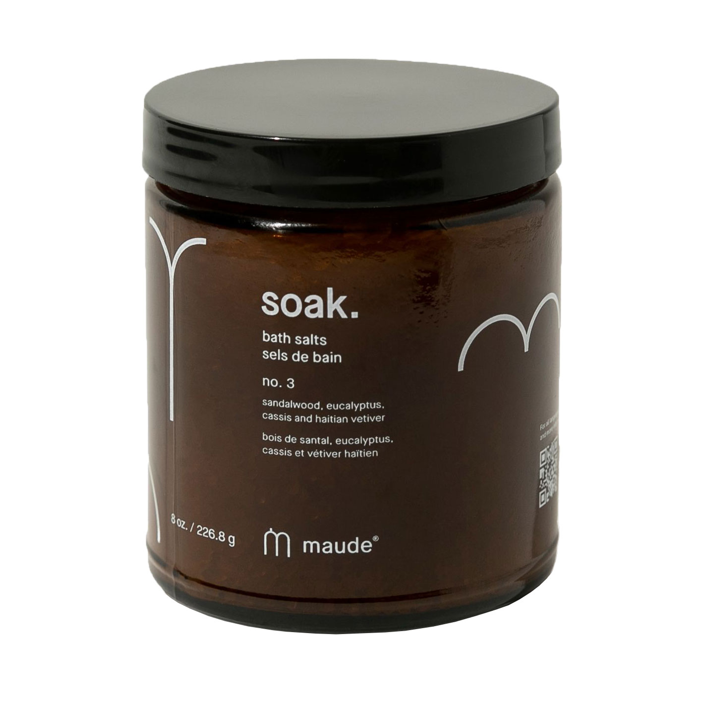 Мінеральна сіль для ванни Maude Soak. Bath Salts No.3 Sandalwood &amp; Eucalyptus, 227 г