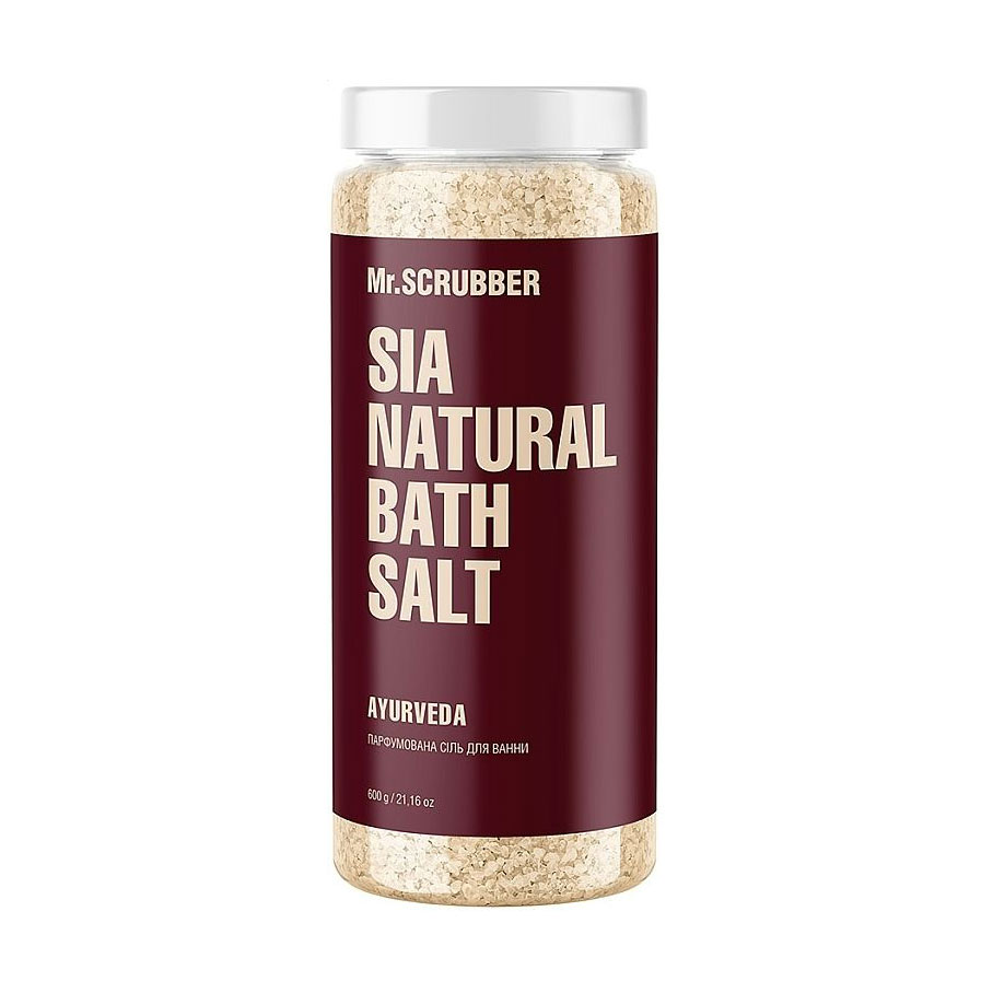 Парфумована сіль для ванни Mr.Scrubber Sia Natural Bath Salt Ayurveda, 600 г