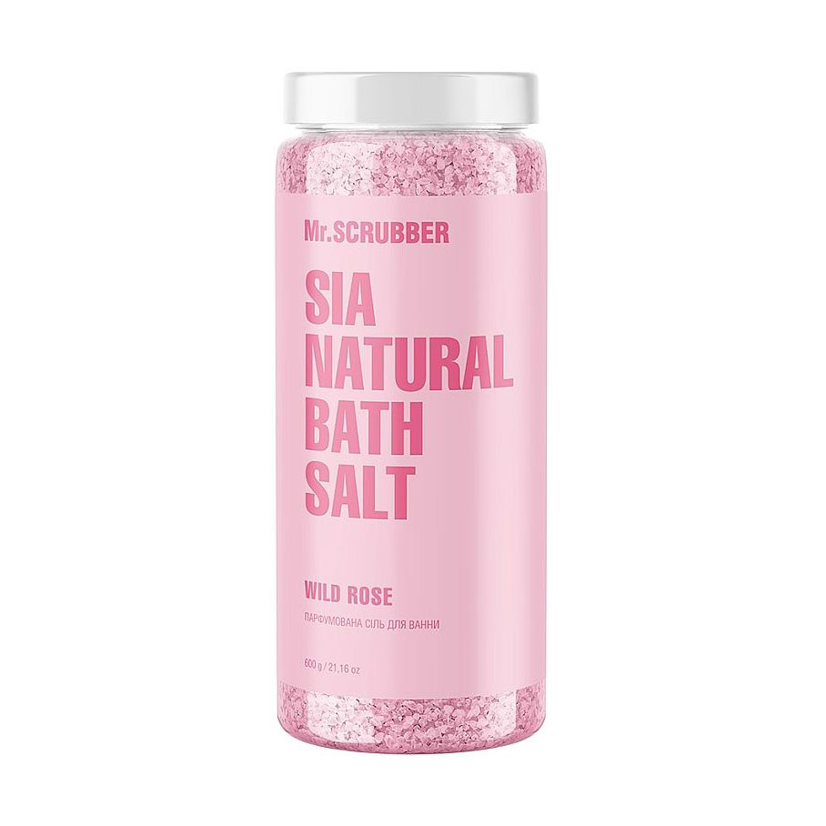 Парфумована сіль для ванни Mr.Scrubber Sia Natural Bath Salt Wild Rose, 600 г